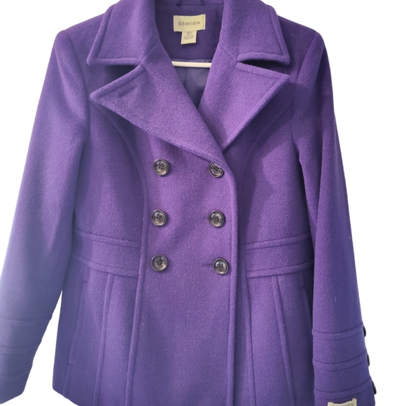 St.John’s Bay Women's Cashmere Blend Pea Coat Size S - Picture 2 of 10
